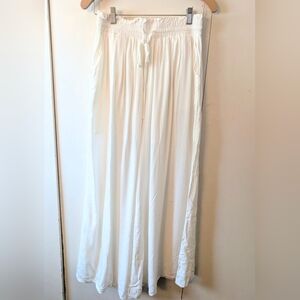 White Wide Leg Pants